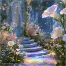 Enchanted Sparkle Summer Background - 1st in set
