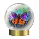 butterfly snow globe
