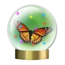 butterfly snow globe