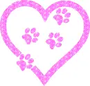 heart with paw print
