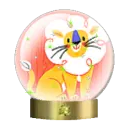 Lion snow globe