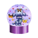 puppy snow globe