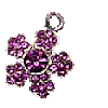 amethyst flower charm
