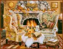 fireplace scene
