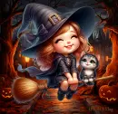 Cute Flying Witch
