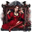 Goth Autumn Girl