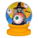 witch snow globe