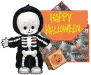 happy halloween skeleton