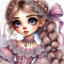 Cute whimsical girl 