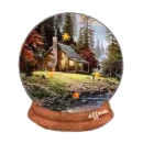 autumn snow globe
