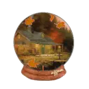 autumn snow globe