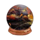 autumn snow globe