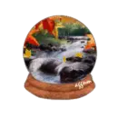 autumn snow globe