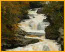 waterfall in autumn