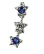 sapphire star charm