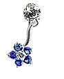sapphire flower charm