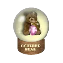 october bear snow globe
