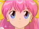 shiny pink anime woman