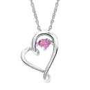 heart with pink tourmaline