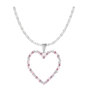 october birthstone heart necklace