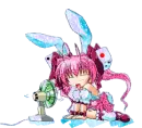 bunny girl and fan sparkle