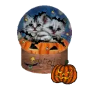 kittens snow globe