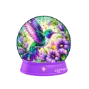 hummingbird snow globe