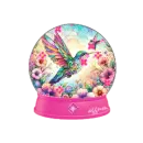 hummingbird snow globe
