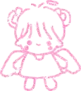 soft pink angel glitter