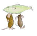 mice carrying fish