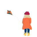 flying a kite
