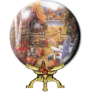 autumn snow globe