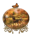 autumn snow globe