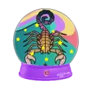 Scorpio snow globe
