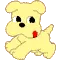 yellow puppy