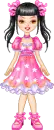 doll with a pink dress