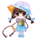 cat girl glitter