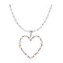 November birthstone heart necklace