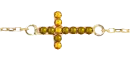 citrine cross bracelet