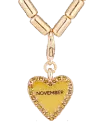 November heart necklace