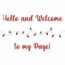Christmas Welcome to my page