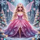 Pink Winter Fairy
