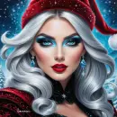 Santa woman