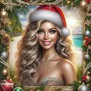 Beautiful Woman at Christmas