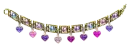 purple heart bracelet