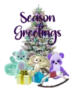season greetings christmas tree scene