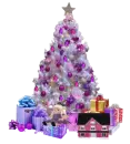 christmas tree scene