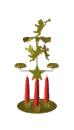 spinning christmas candle holder