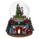 santa snow globe