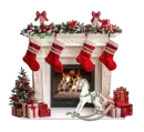 christmas fireplace